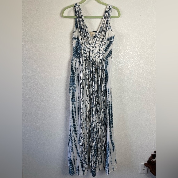 Michael Michael Kors Boho Tie Dye Fringe Maxi Dress Size XS - Picture 1 of 12